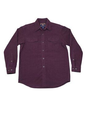 Duluth Trading Co Mens Heavyweight Button-Up Shirt M Long Sleeve 100% Cotton